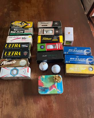 Maxi lotto palline da golf vintage nuove da collez