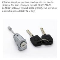Cilindro serratura portiera conducente Seat