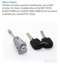 Cilindro serratura portiera conducente Seat