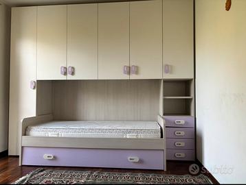 Cameretta a Ponte con letto a scomparsa (smontata)