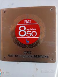 Fiat 850 spider placca club