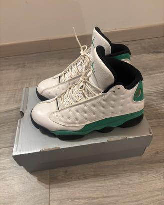 jordan 13 bianche e verdi