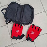 Guanti e borsa x bicicletta city o mtb