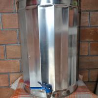 Contenitore inox per olio  50 litri  con rubinetto