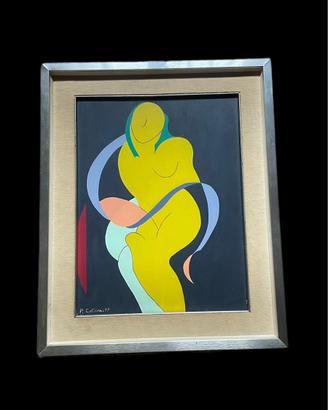Pietro colliva :nudo con sciarpa (1977)