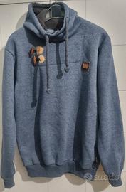 ice boys felpa uomo con cappuccio, logo applicato 