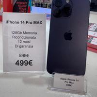Apple iPhone 14 Pro Max 128Gb con garanzia 12 mesi