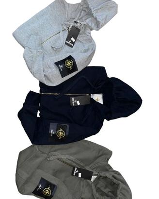Felpa nera Stone Island 