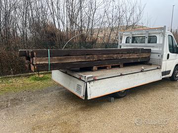 Traversine ferrovia per muro contenimento terre