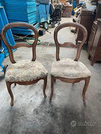 Sedie di antiquariato stile Luigi Filippo - 1850