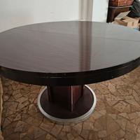 Tavolo da pranzo Rotondo Allungabile in Mogano