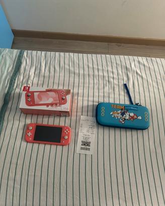 Console nintendo switch lite + custodia sonic