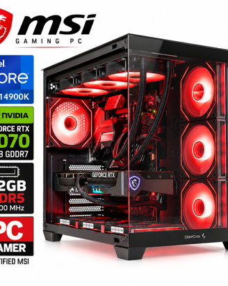 PC Gaming MSI i9-14900K RTX 5070 32GB SSD 1TB WPro