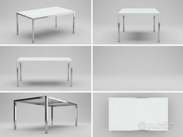 Tavolo Ikea Vetro bianco