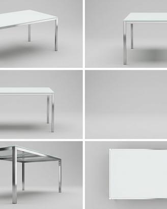 Tavolo Ikea Vetro bianco
