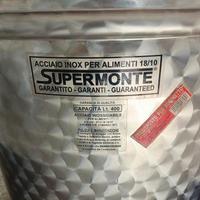 Contenitore per vino olio acciaio inox 18 10 
