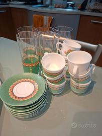 set tazzine caffe e bicchieri bibita