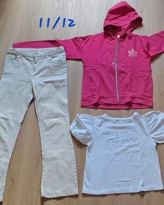 Vestiti bambina tg 11/12 primigi/idexe/ovs