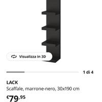 scaffale Ikea nero