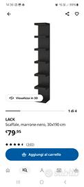scaffale Ikea nero