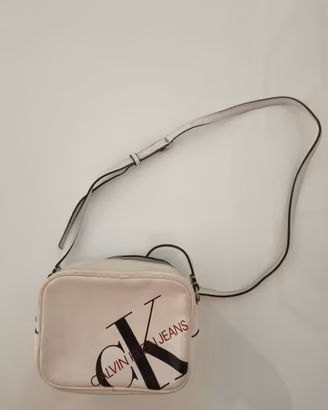 Borsa a tracolla Calvin Klein Jeans bianca