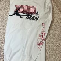 Maglia Jordan bianca manica lunga XL