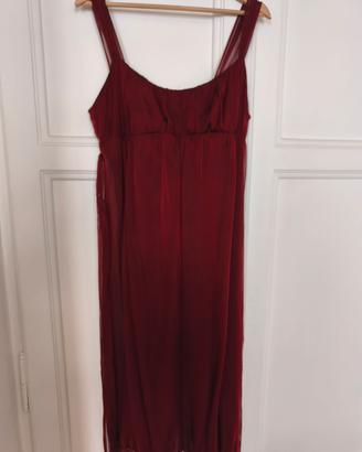 vestito elegante in seta con. coprispalle