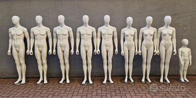 Manichini uomo donna bambino