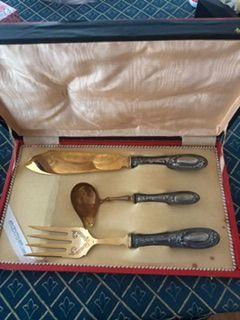 Set posate in argento 800