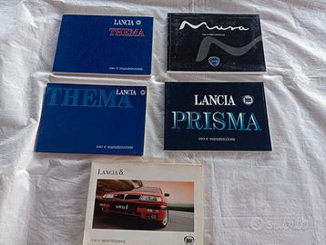 5x Uso Manutenzione LANCIA THEMA PRISMA MUSA DELTA