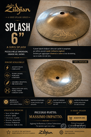 Splash Zildjian Avedis 6 Pollici – Piatto Batteria