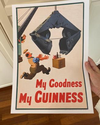 Poster stampa birra Guinness quadro Pub ristorante