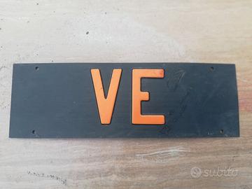 TARGA PER AUTO D'EPOCA