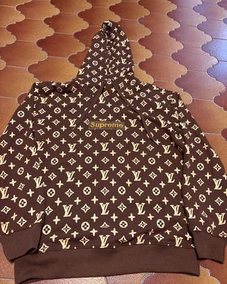 Felpa cotone Louis Vuitton Supreme tg S