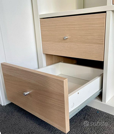 Cassetti Libreria Scaffale KALLAX Rovere