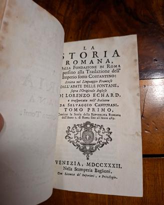 La Storia Romana Dalla Fondazione Di Roma 1732