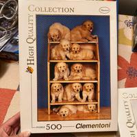 set 3 puzzle Clementoni 500 pezzi