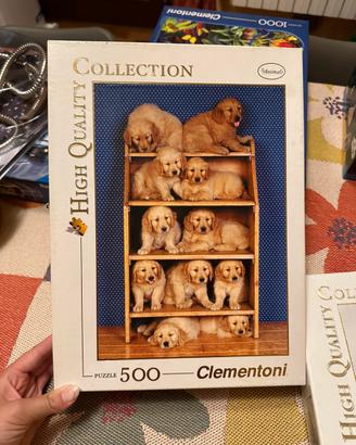 set 3 puzzle Clementoni 500 pezzi