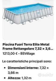 Piscina e pannello solare nuovi