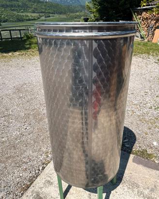 Botte in acciaio inox da 200 litri, in perfette co