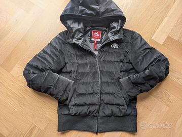 Giubbotto nero Kappa effetto velluto