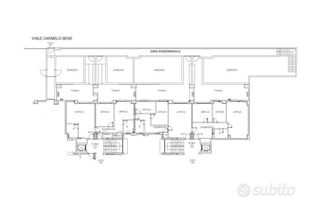 Ufficio in complesso residenziale con piscina sub