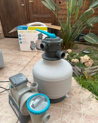 filtro pompa a sabbia per piscina
