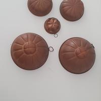 5 Stampi vintage ornamentali da appendere