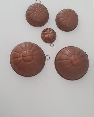 5 Stampi vintage ornamentali da appendere