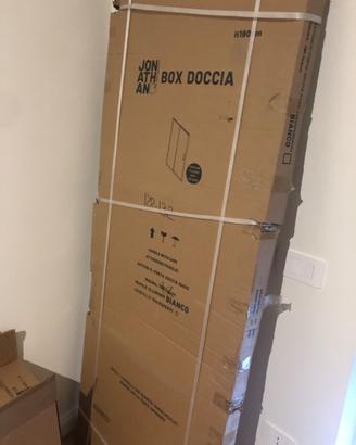 Box doccia scorrevole bianco 128x190cm NUOVO