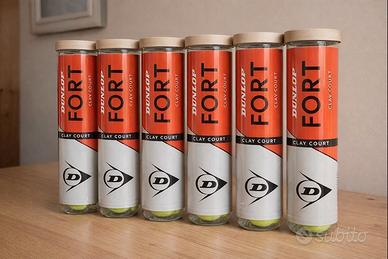 Palline da tennis Dunlop Fort Clay Court – 6 tubi