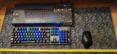 Logitech g512 carbon + g402 + tappetino XXL