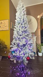 Albero di natale slim con luci twinkly