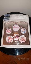 CORNICE PRIMO ANNO BIMBA FOTO ARGENTO LAMINATO